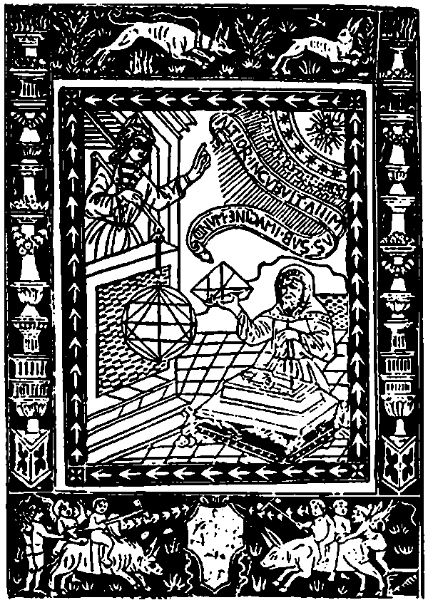 Astrolog i färd med sina mätningar. Bonetus de Latis, slutet av 1400-talet.